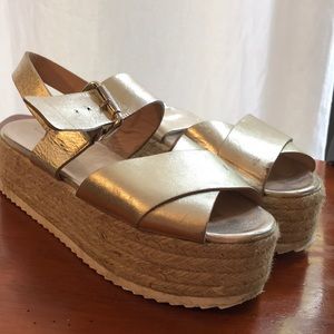 Zara Metallic Platfrom